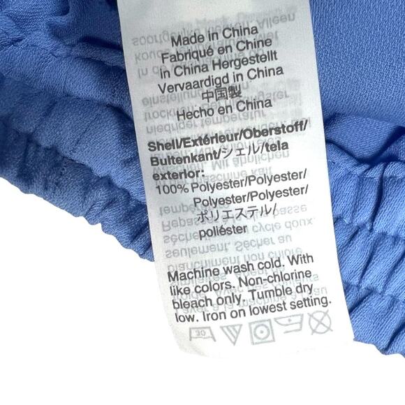 J, Crew Mercantile Shorts Easy Pull On Drawstring High-Rise Blue NEW‎ Women's M - Picture 7 of 9